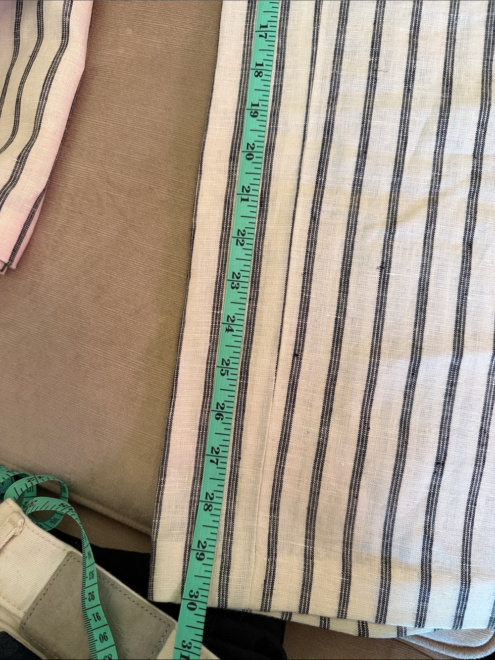 J. Crew Cream and Black Striped Linen Pants - Picture 5 of 5